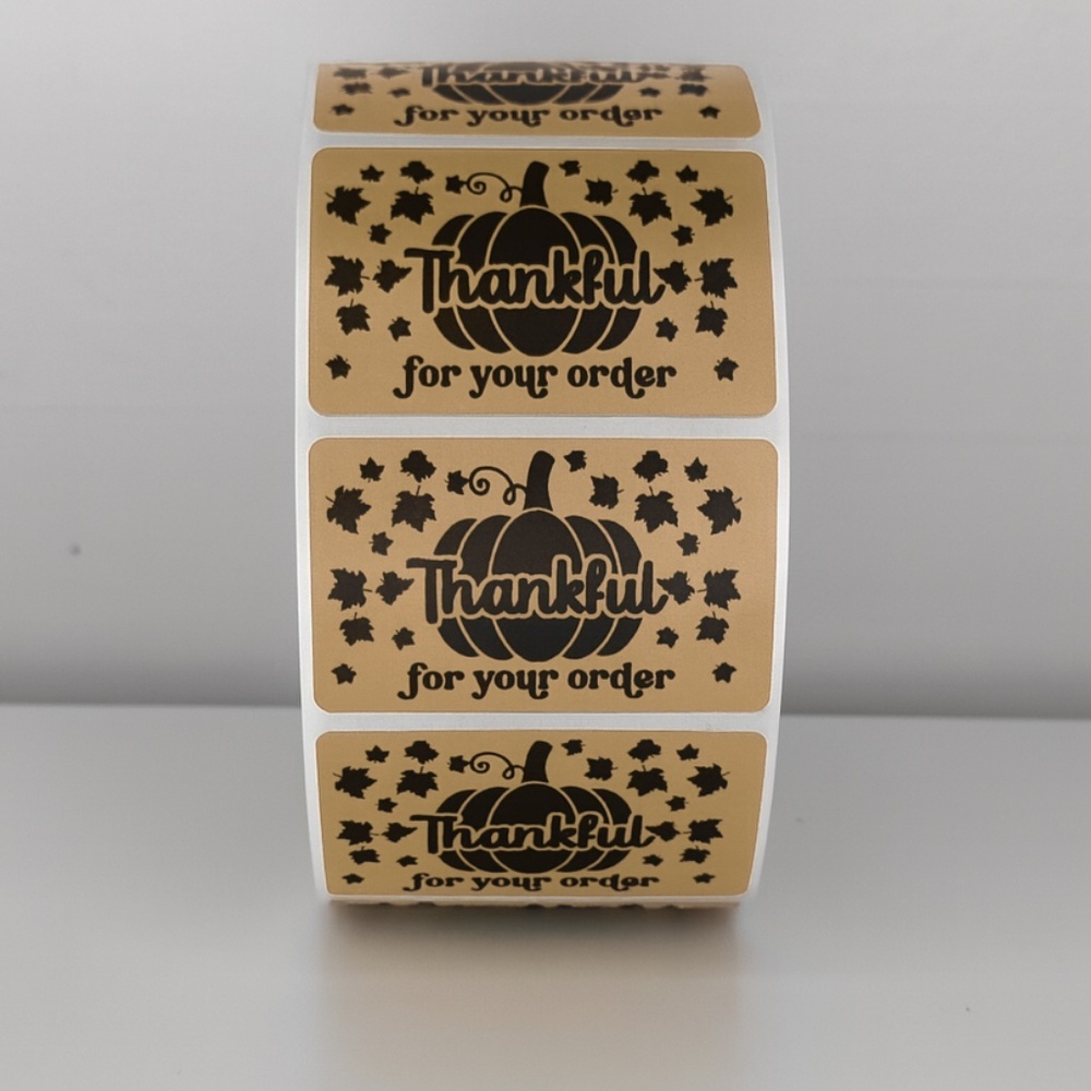 Thankful for Your Order Stickers Fall Pumpkin Packaging Labels | Autumn stickers - Picture 11 of 11